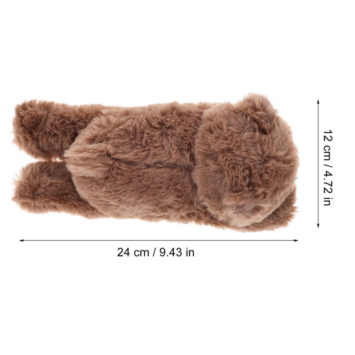 12Bracelets Snap Animaux Peluche Confortables Marron Pour Événements 1