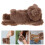 12Bracelets Snap Animaux Peluche Confortables Marron Pour Événements 3