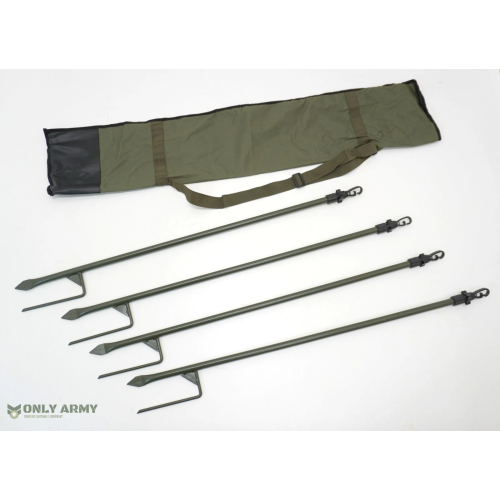 Pack of 4 Telescopic Hide Poles with Carry Bag