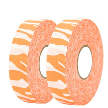 Hockey Tape Cloth 1 X 27 Yd 2 Rolls Camo Orange, Athletic Sport Tape for Hockey and Baseball, Easy to Stretch