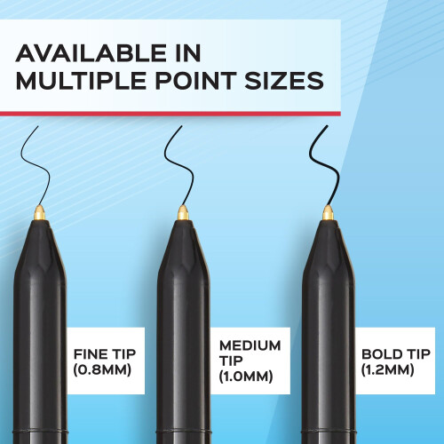 Paper Mate Paper Mate Write Bros Ballpoint Pens, Medium Point (1.0mm), Black, 12 Count 2