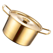 Korean Ramen Pot With Lid And Handles, Aluminum Core For Even Heating, Noodle Soup Cooker For Stew Or Pasta, Kitchen Pot