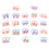 40St Kinder Haarbandjes Resin Elastische Haaraccessoires Voor 3