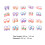 40St Kinder Haarbandjes Resin Elastische Haaraccessoires Voor 8