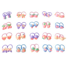 40St Kinder Haarbandjes Resin Elastische Haaraccessoires Voor