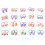 40St Kinder Haarbandjes Resin Elastische Haaraccessoires Voor 1