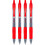 Pilot Pilot G2 Premium Gel-Roller, feine Spitze, 0,7 mm, Rot, 4 Stck 3