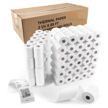 TK Thermal King (100 rol) 2 1/4"""" x 85' termln papr POS ctenkov papr pro maloobchodn obchodn pokladnu Hod se pro vetinu terminlu kreditn