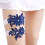 1 paar -bogenschleife hochzeitsstrumpfband, navy blue 8