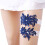 1 paar -bogenschleife hochzeitsstrumpfband, navy blue 2