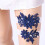 1 paar -bogenschleife hochzeitsstrumpfband, navy blue 4