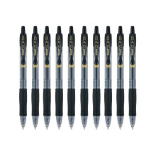 Pilot G2 Infllbar gelblck rullkulpennor BOLD POINT Black 10-Pack (31237)