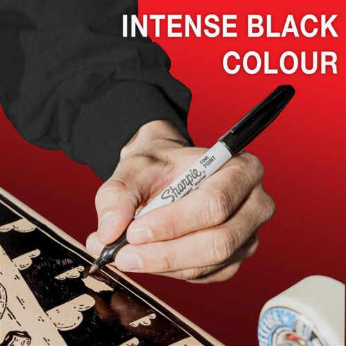 Sharpie Sharpie Permanentmarker, feine Spitze, Schwarz, 5 St  ck 2