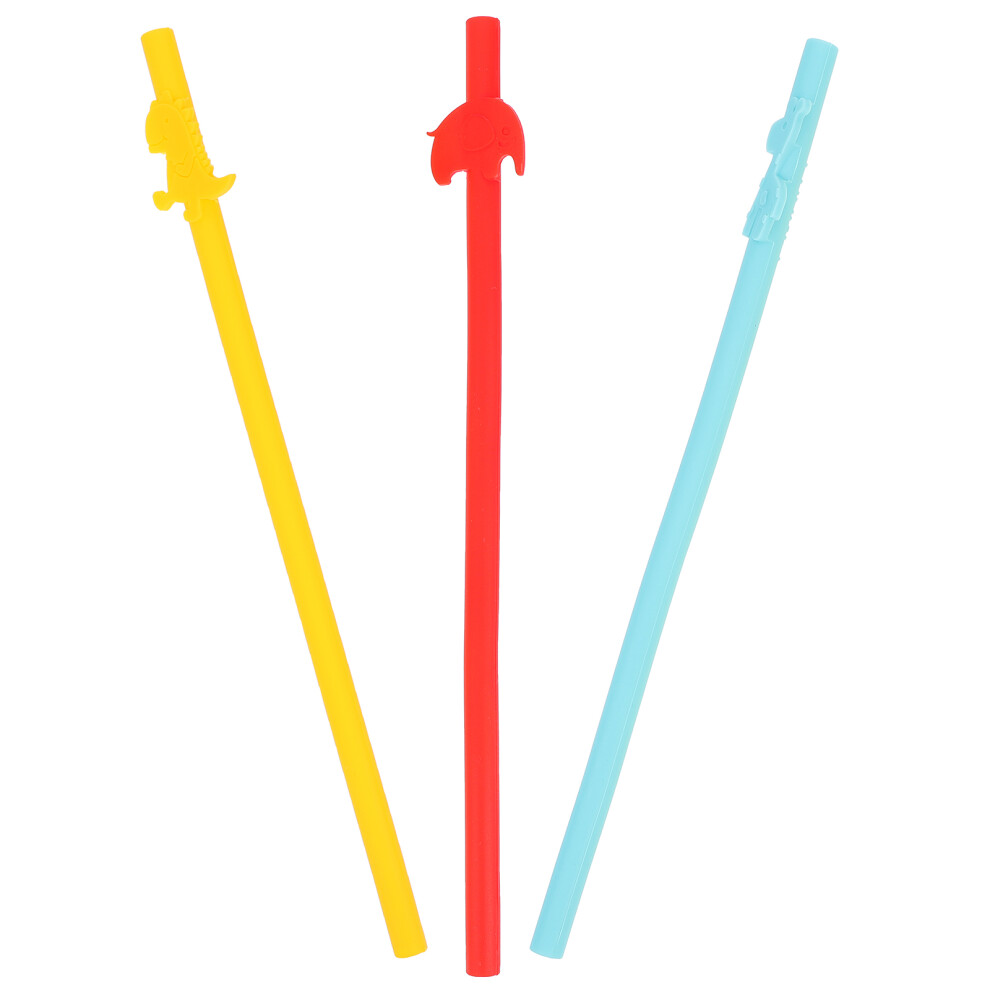 3 Pcs Reusable Silicone Straws For Tea And Milk Tea Iplusmile