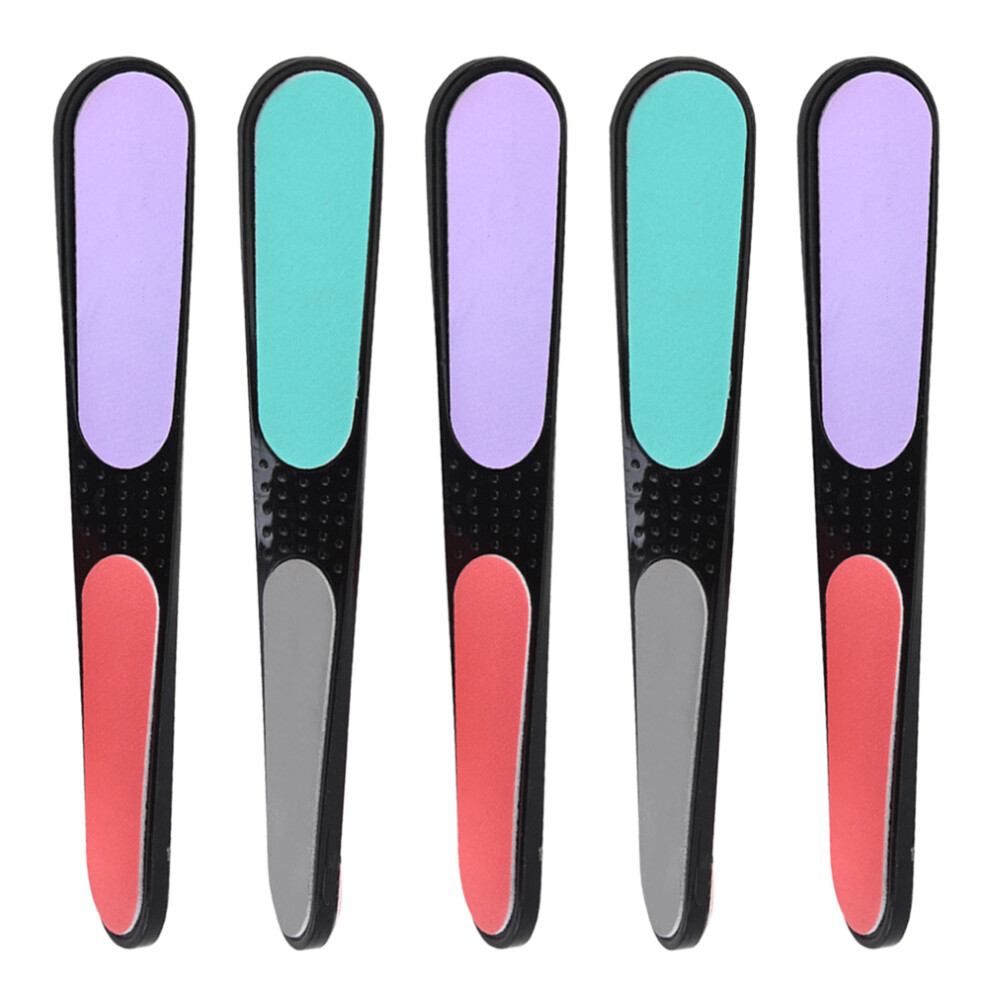 Aboofan 10Pcs Four Sided Nail Files Multi Function Grinding Tool For Manicure