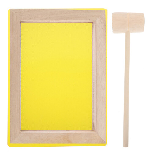 wooden paper making frame set with mold hammer and base plate 2