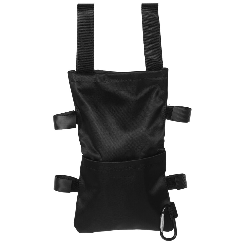 Villcase Black Handsfree Crutch Storage Box, Underarm Container, Portable Pouch