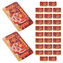 30pcs cartoon new year scratch cards for kids with chinese elements