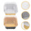 20pcs aluminum foil boxes for cake baking and desserts 6