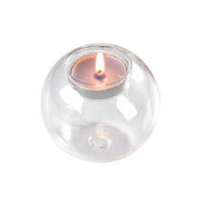 large crystal glass tealight holders for wedding home decor 100mm