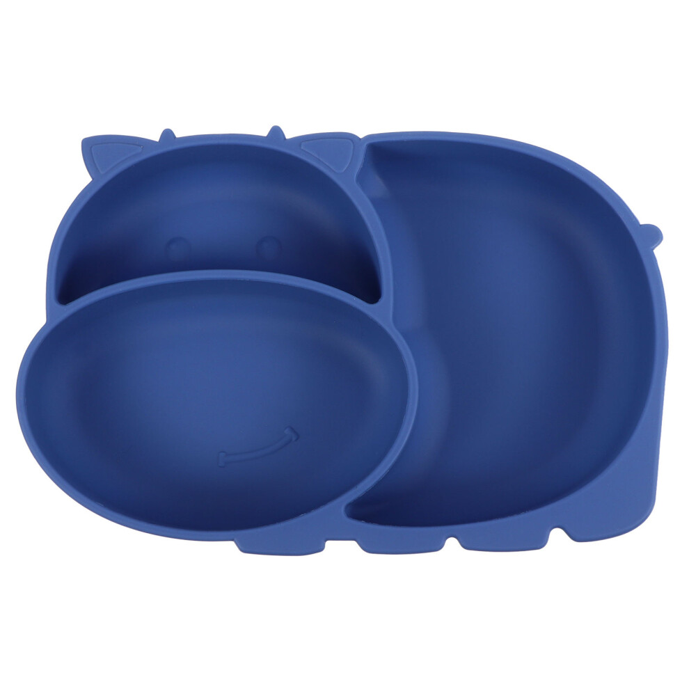 Silicone One-Piece Baby Plate With Compartments For Children's Meals Vaguelly