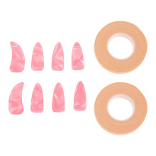 1Set Reusable Pink Guzheng Nail Protection Covers Celluloid Practice