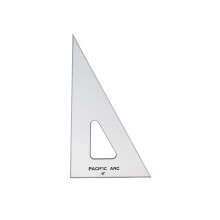 Tri   ngulo de desenho de arco do Pac   fico 6 polegadas 30/60/90 graus com borda de tinta top   zio
