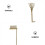 5pcs sand smoothing rake for micro landscape decoration hand tools 7