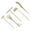 5pcs sand smoothing rake for micro landscape decoration hand tools 6