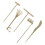 5pcs sand smoothing rake for micro landscape decoration hand tools 3