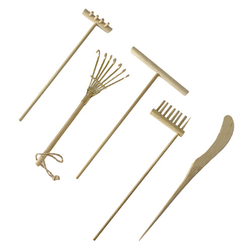 5pcs sand smoothing rake for micro landscape decoration hand tools 2