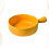 Round Ceramic Baking Plate With Handle For Home Kitchen Use Yellow 5