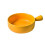 Round Ceramic Baking Plate With Handle For Home Kitchen Use Yellow 1