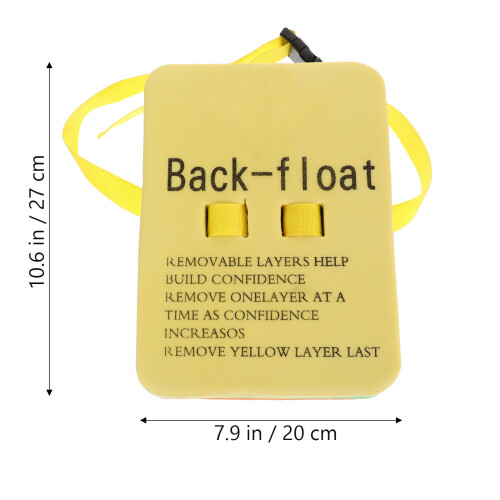 back float swimming training aid for kids and adults size m 2