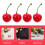 45Pcs Realistic Fake Cherry Fruit Red Plastic Foam Decor 8