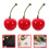45Pcs Realistic Fake Cherry Fruit Red Plastic Foam Decor 11