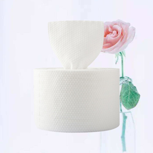 1 box disposable cotton face wipes, portable , white 1