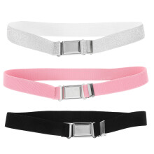 3 pcs adjustable magnetic buckle elastic belts for kids jeans pants