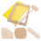 wooden paper making frame set with mold hammer and base plate 6