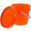 Orange Kunststoff Farbeimer Mit Stabilem Eisenhenkel Und Deckel 1