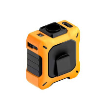 Portable Wearable USB Fan 8000mAh Battery USB Rechargeable Neck Fan For Outdoor Camping Orange 10.3 x 9.5 x 6.5 cm