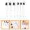 6- . Augenbrauenpinsel, doppelseitig mit für Haarlinien 5