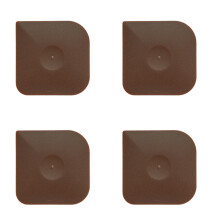 4St Handzame Pan Schrapers Van St Materiaal Koffie Kleur Voor