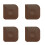 4Pcs Pc Dish Scrapers Coffee Color Handheld Pan Cleaning Tools 1