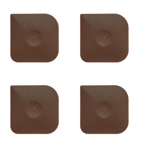 4Pcs Pc Dish Scrapers Coffee Color Handheld Pan Cleaning Tools