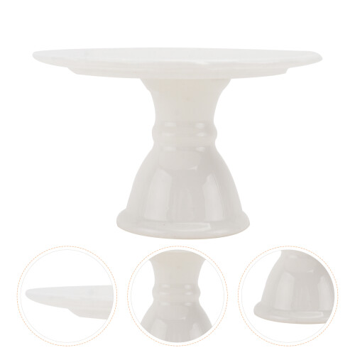 1pc white ceramic cake plate for wedding dessert table 1