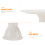 1pc white ceramic cake plate for wedding dessert table 11
