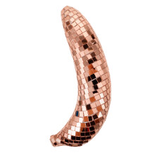 disco banana fruit decoration mirror-like statue novelty ornament