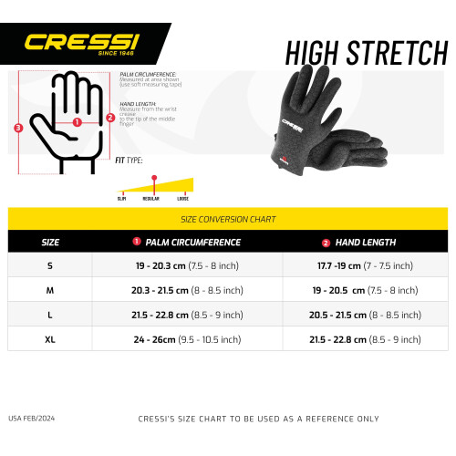 Cressi Cressi High Stretch 3,5 mm m sort 2