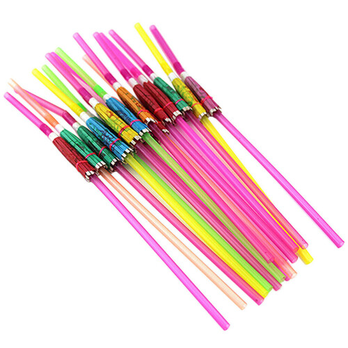 50pcs umbrella straws assorted colors for party bar use 1